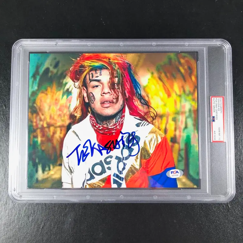 Tekashi69 Signed 8x10 Photo PSA Encapsulated Auto Grade 10 Gem Mint Rapper 6ix9ine