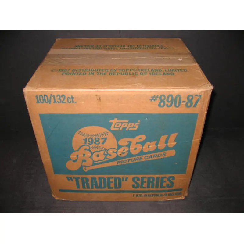 1987 Topps Baseball Traded Factory Set Case (100 Sets) (Authenticate)