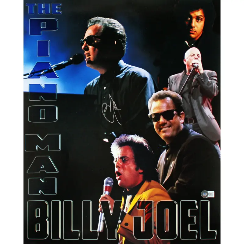 Billy Joel Authentic Signed 16x20 Piano Man Photo Autographed BAS #AD77124