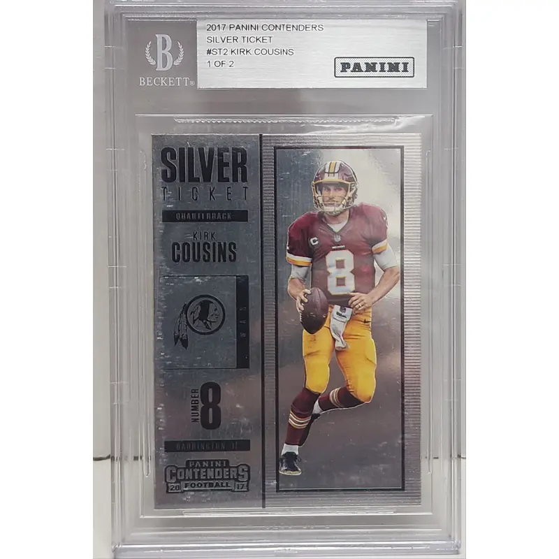 Kirk Cousins 2017 Panini Contenders Silver Ticket #1/2 One Ounce of Silver