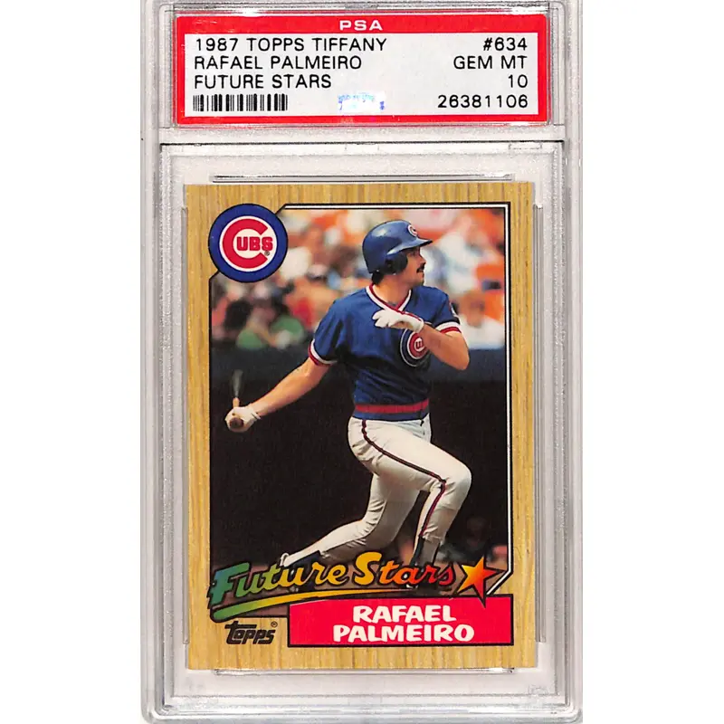 Rafael Palmeiro 1987 Topps Tiffany Rookie #634 PSA 10 Gem Mint