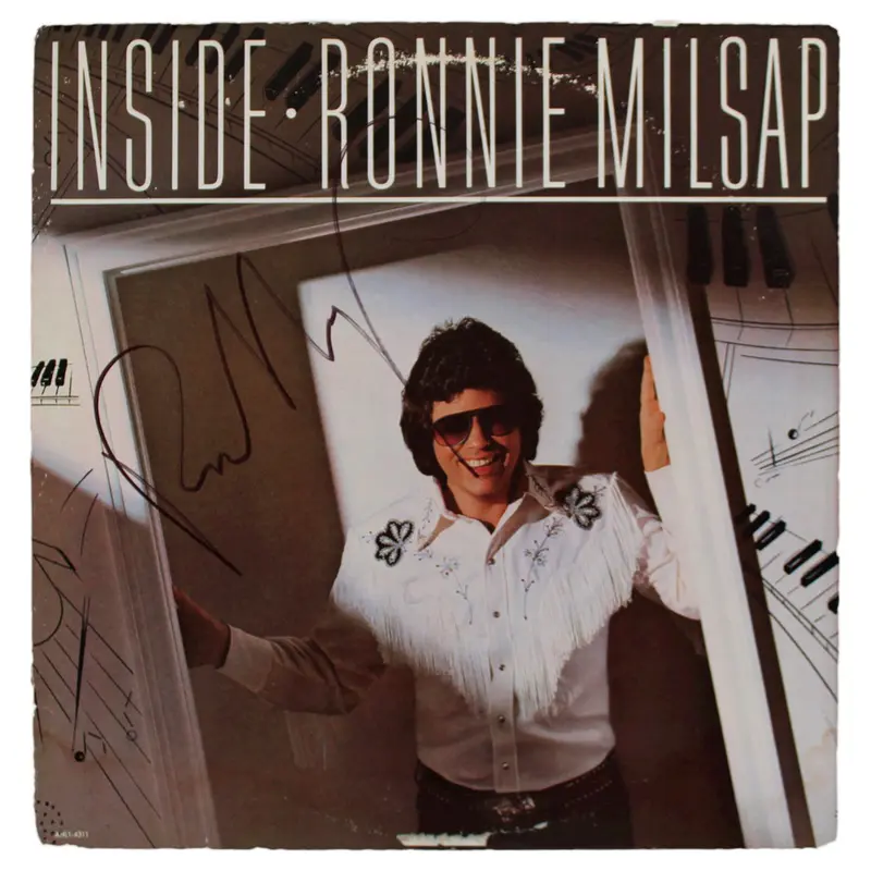Ronnie Milsap Authentic Signed Inside Album Cover Autographed BAS #BG90708