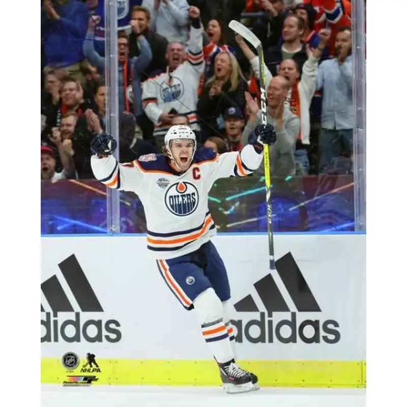 Connor McDavid "Game Winner" Edmonton Oilers Premium Poster Print - Photofile 16x20