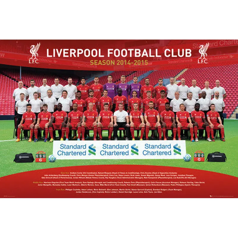 Liverpool FC Official EPL Soccer Team Portrait 2014/15 Poster - GB Eye (UK)