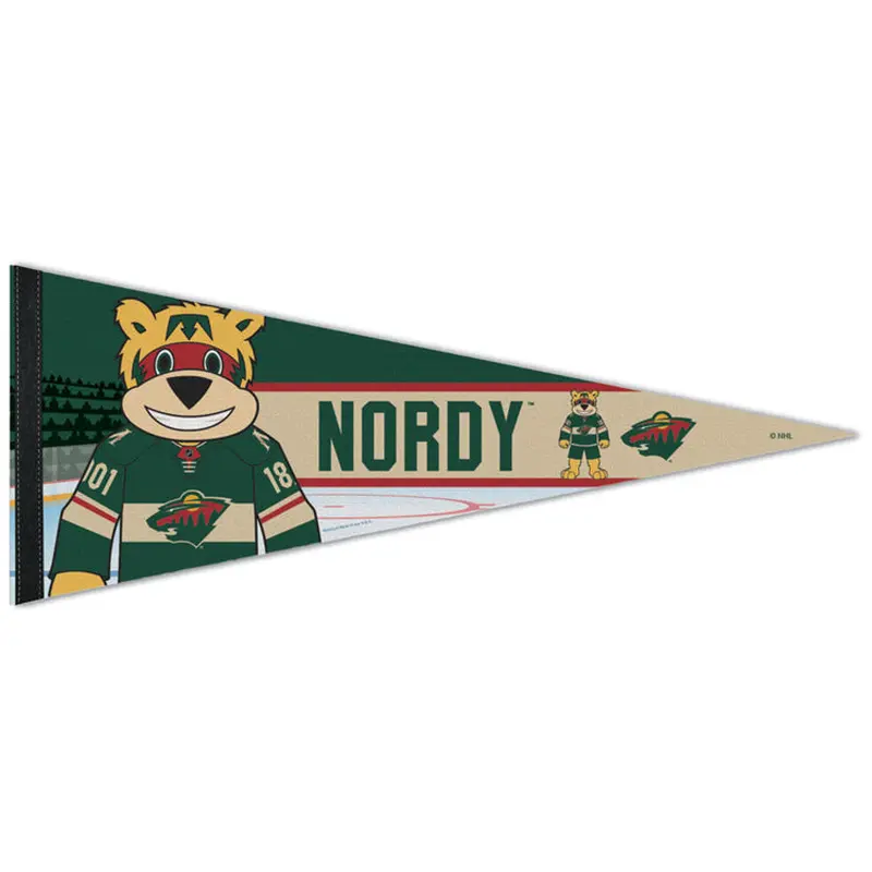 Minnesota Wild "Nordy" NHL Mascot Series Premium Felt Pennant - Wincraft Inc.
