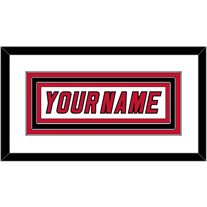 Carolina Nameplate - Road White (2007-2013) - Triple Mat 1