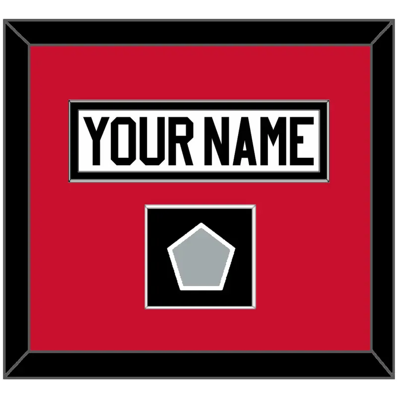 Chicago Nameplate & Stanley Cup Finals Patch - Road White (2007-2017) - Single Mat 2