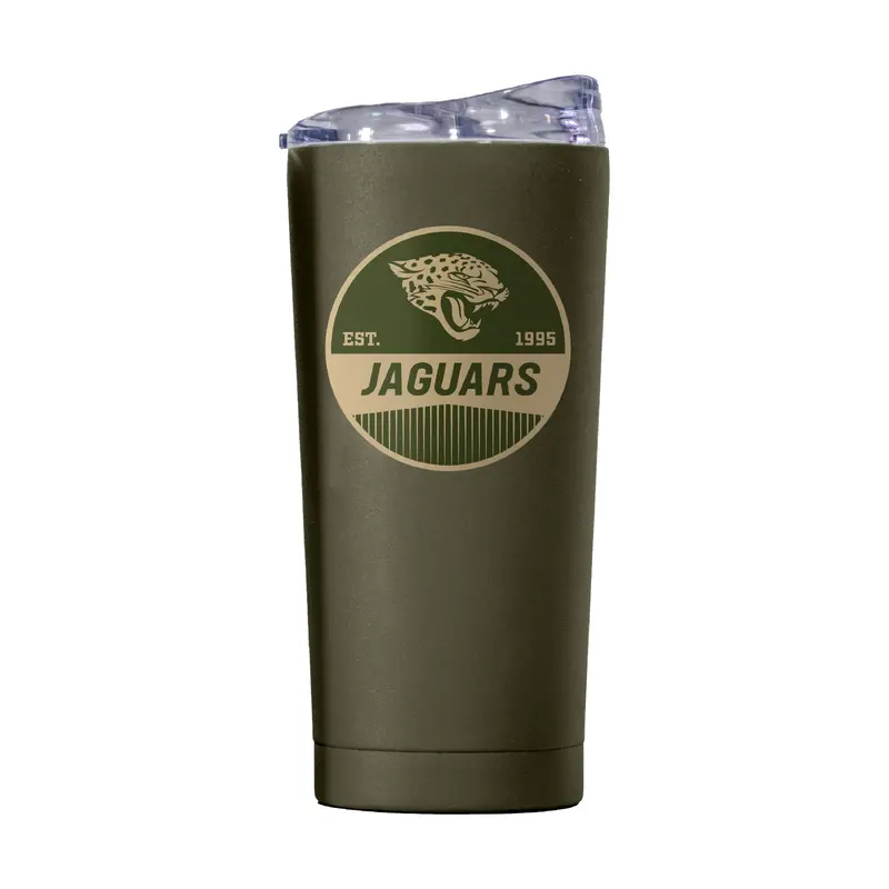 Jacksonville Jaguars 20oz Badge Powder Coat Tumbler