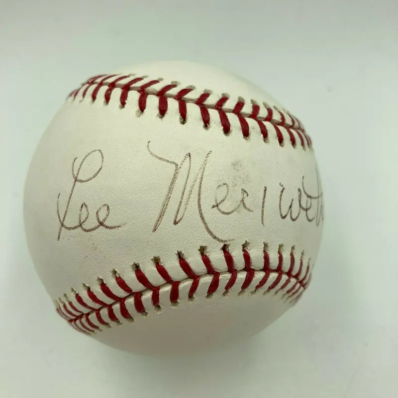 Lee Meriwether Signed Autographed Baseball JSA COA Celebrity