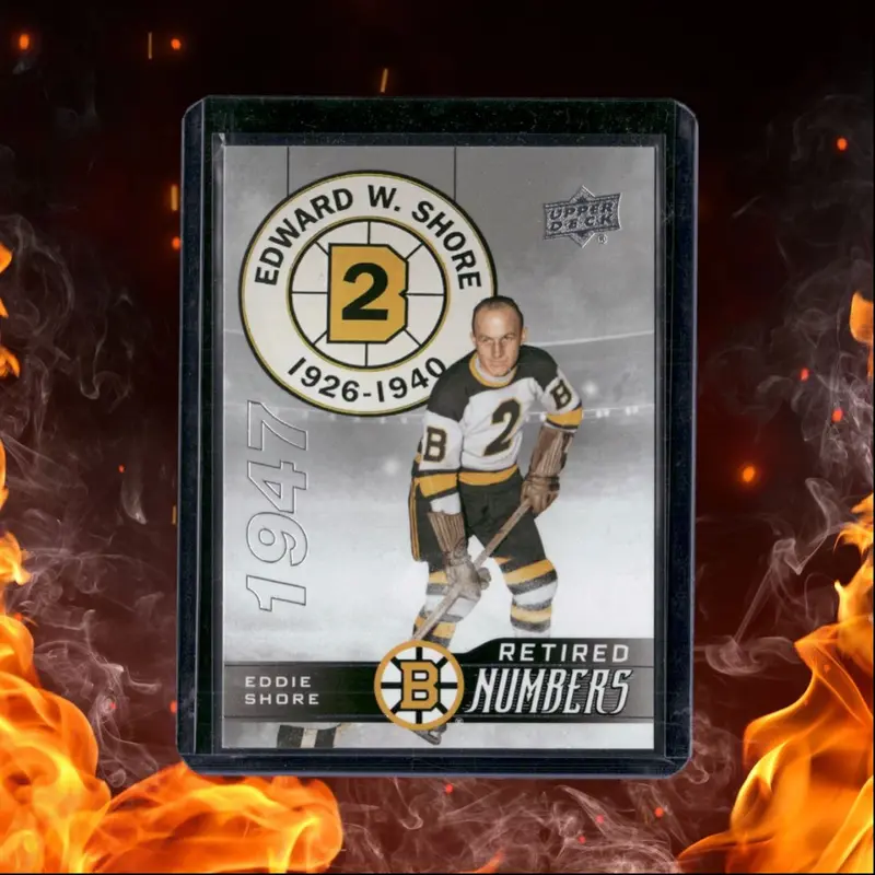 2023-24 Upper Deck Boston Bruins Centennial Eddie Shore Reitred Number SP #107