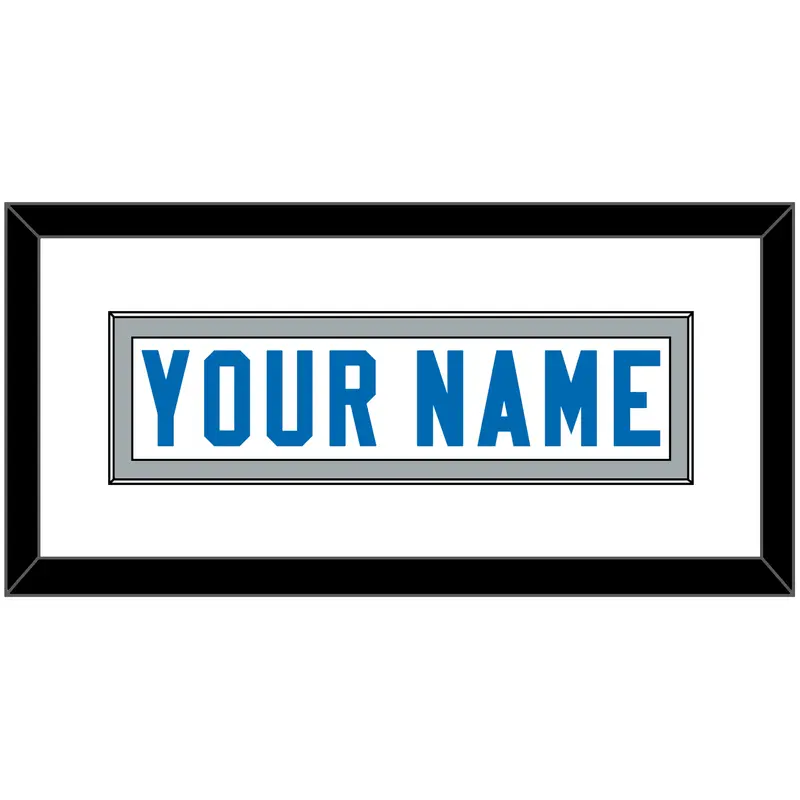 Detroit Nameplate - Road White - Single Mat 1