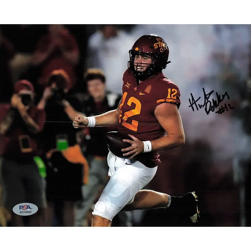 Hunter Dekkers signed 8x10 photo PSA/DNA Autographed Iowa State Football