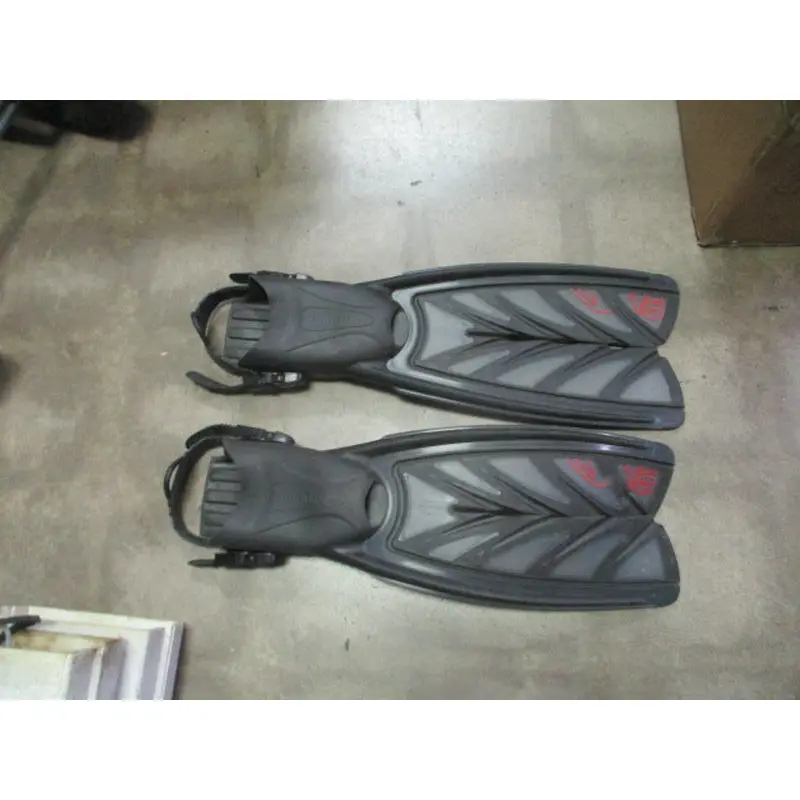 Used Oceanic Vortex V-16 Split Open Heel Fins Adult Size XL