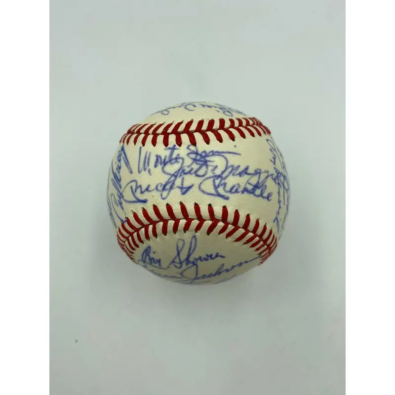 Casey Stengel 80th Birthday Signed Baseball Mickey Mantle & Joe Dimaggio JSA COA