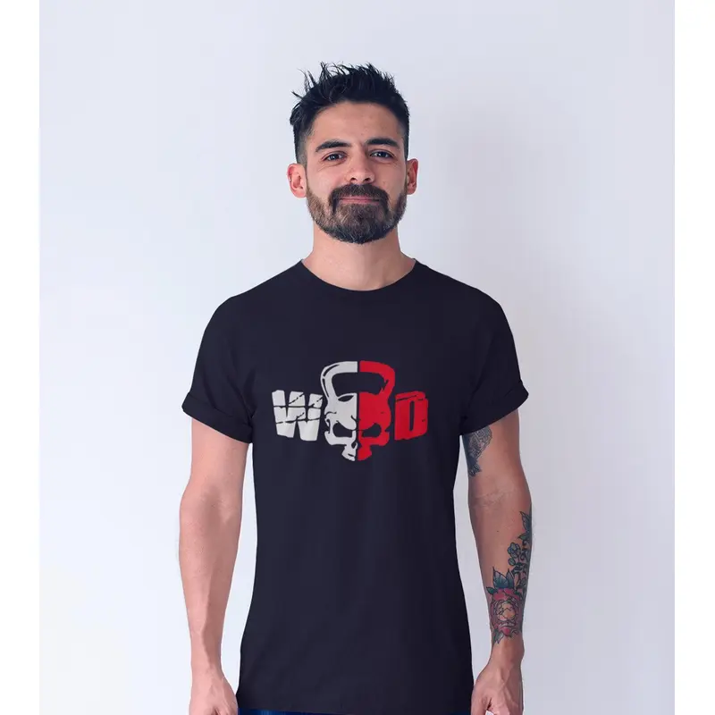 Men's "WOD" T-Shirt (Black) Wod Armour | Kibi Sports