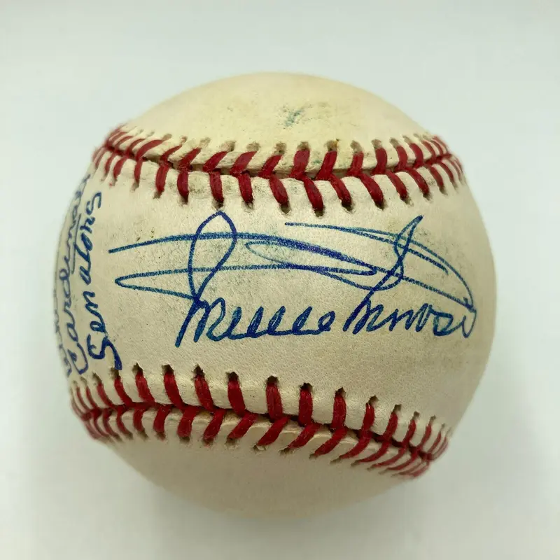 RARE Minnie Minoso Signed Inscribed Heavily Inscribed STAT Baseball JSA COA HOF