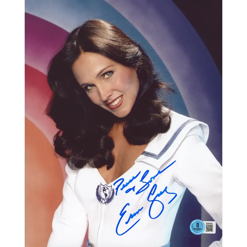Erin Gray Buck Rogers "Peace & Love" Authentic Signed 8x10 Vertical Photo BAS 8