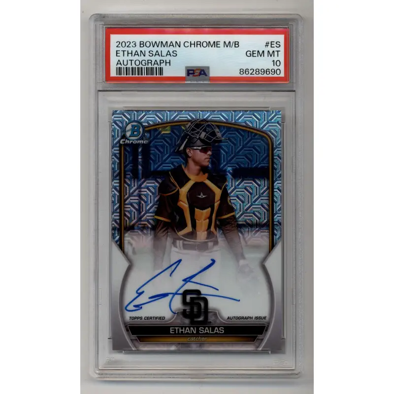 Ethan Salas 2023 Bowman Chrome Mega Auto PSA 10 Gem Mint