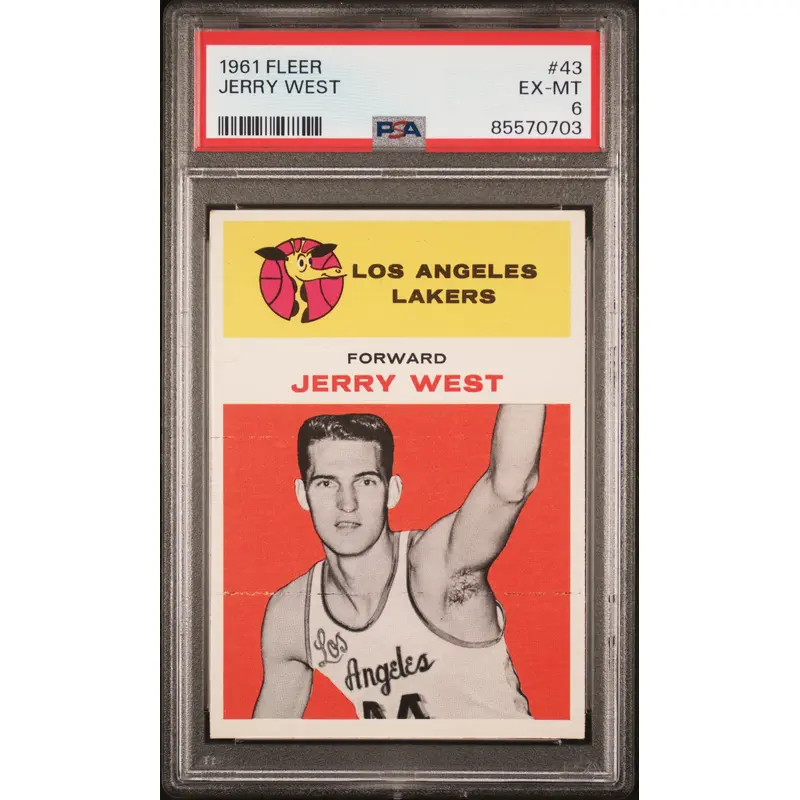 Jerry West 1961 Fleer #43 PSA 6 Ex-Mint