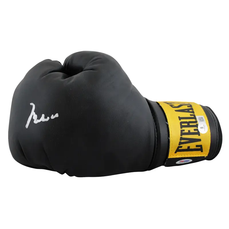 Muhammad Ali Authentic Signed Black Everlast Boxing Glove BAS LOA #AE13640
