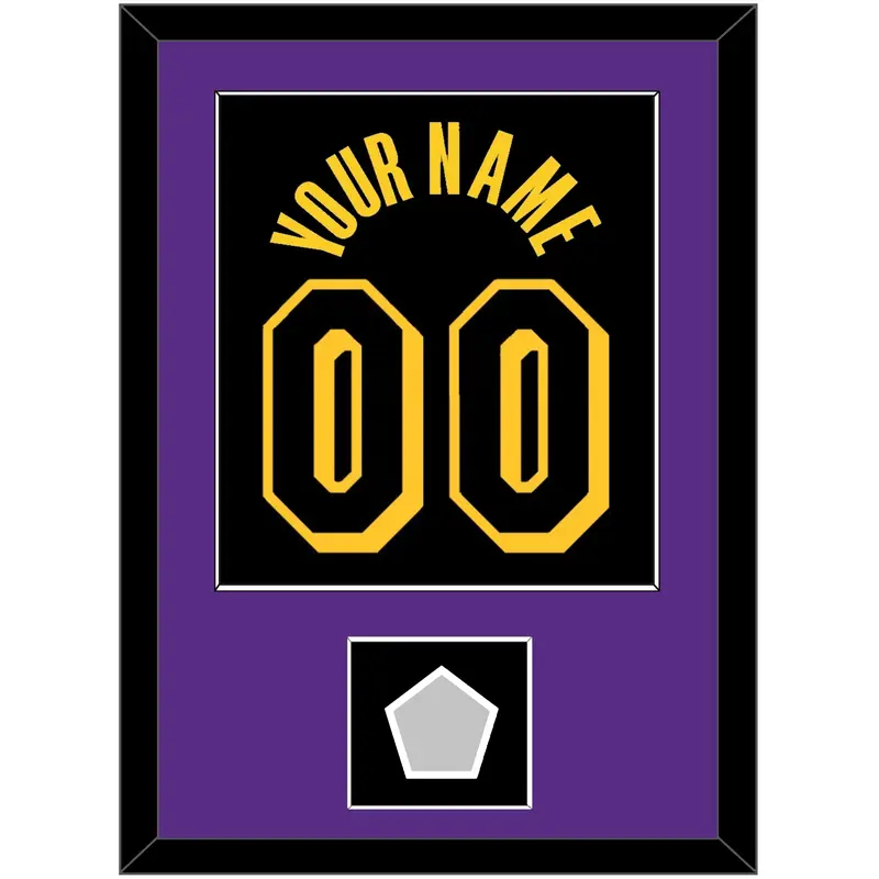 Los Angeles Name & Number With Trophy Patch - Black Mamba (2017-2018, 2020) - Single Mat 3