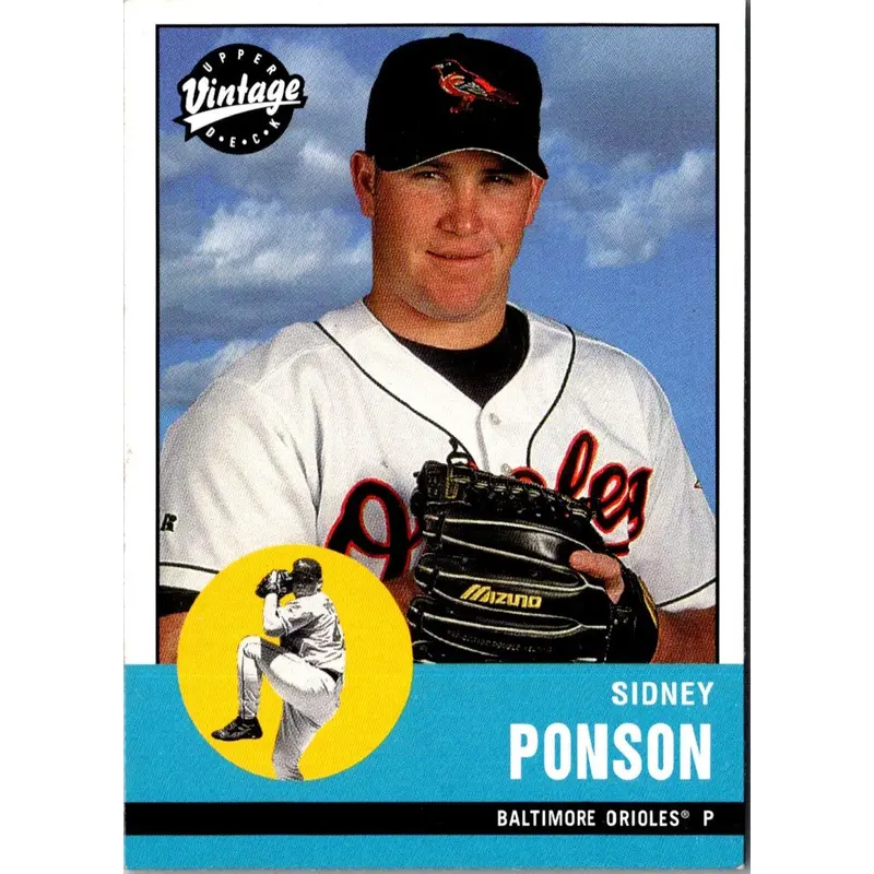 2001 Upper Deck Vintage Sidney Ponson #70