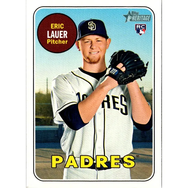 2018 Topps Heritage Eric Lauer #685 Rookie