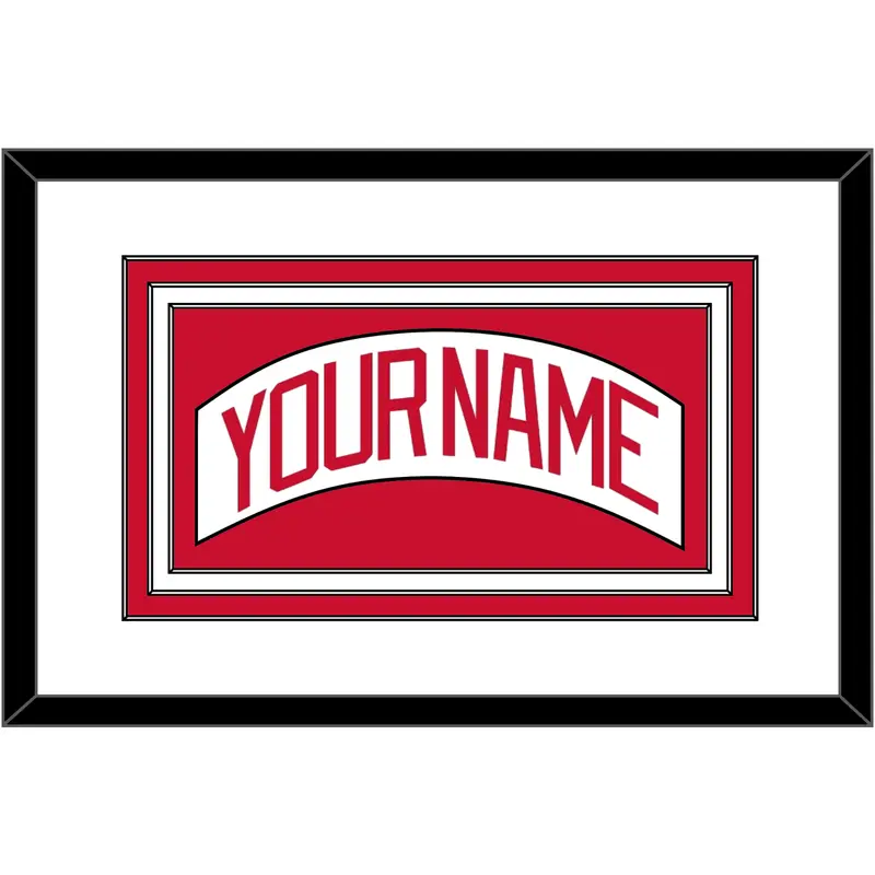 Detroit Nameplate - Home White (1997-2007) - Triple Mat 1