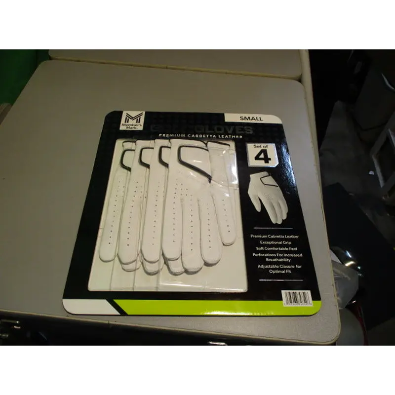 Used Members Mark Size Small Pack Of 4 Golf Gloves - LH