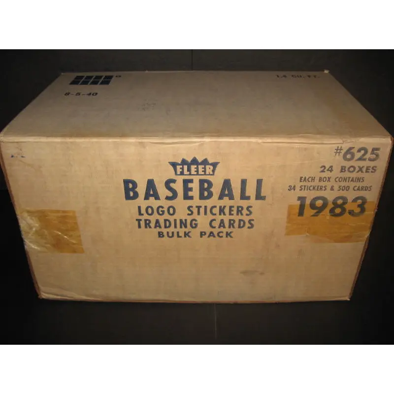 1983 Fleer Baseball Unopened Vending Case (24 Box) (Sealed)