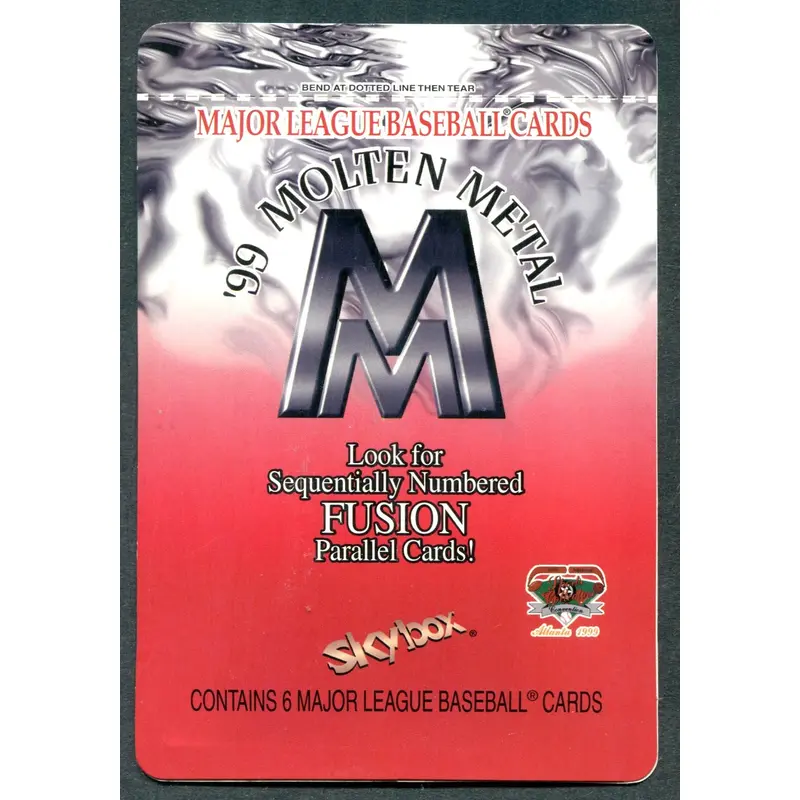 1999 SkyBox Molten Metal Baseball Unopened Pack (6)