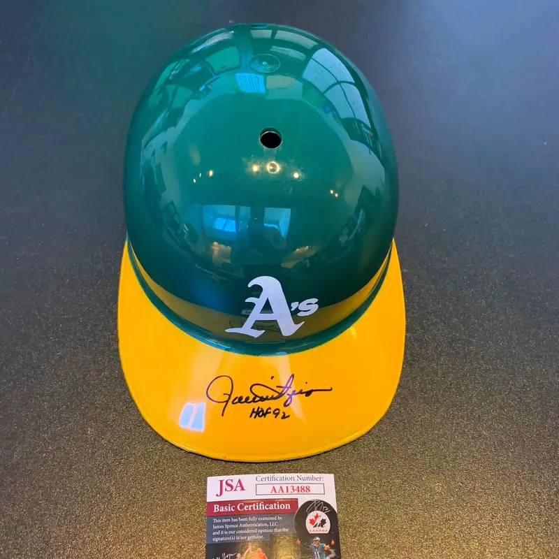 Rollie Fingers HOF 1992 Signed Full Size Oakland Athletics A's Helmet JSA COA