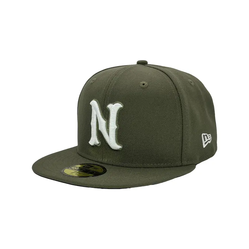 Nashville Sounds New Era 59FIFTY Olive Green N Logo Hat