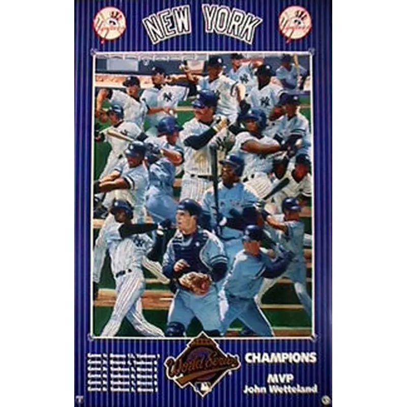 New York Yankees 1996 World Series Champions Commemorative Poster - Action Images