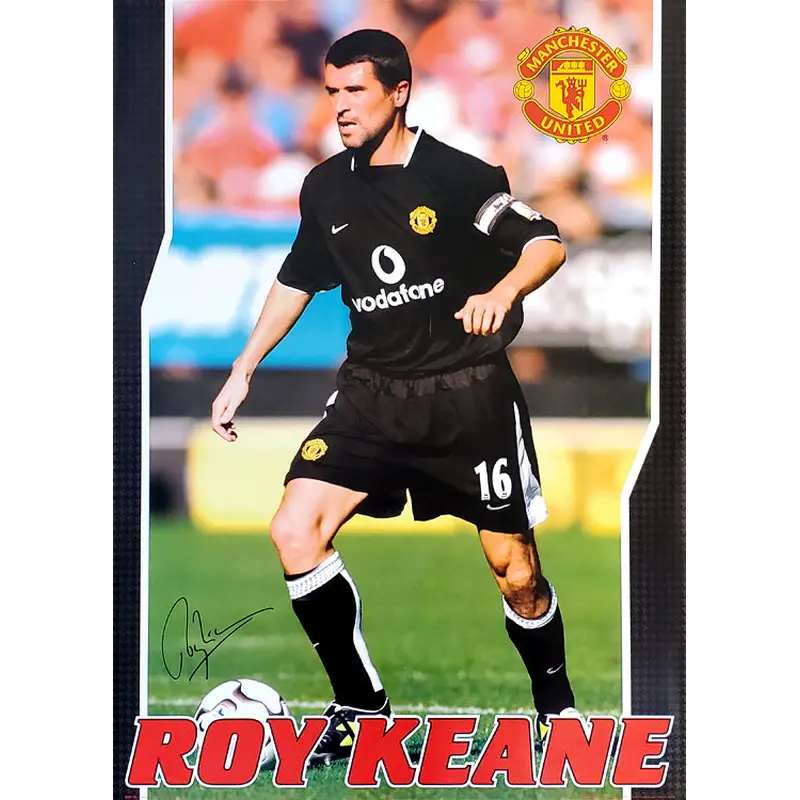 Roy Keane "Road Warrior" Manchester United FC EPL Soccer Action Poster - GB Posters 2003