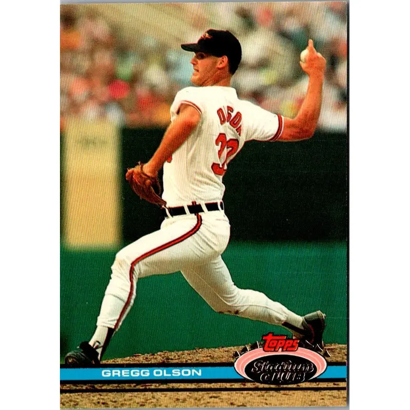 1991 Stadium Club Pre-Production Samples Gregg Olson #NNO