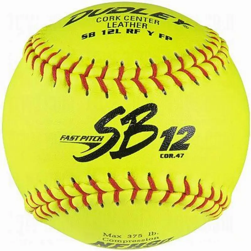 Dudley SB 12 NFHS Cor .47 Cork Center Leather Cover 12" Softball