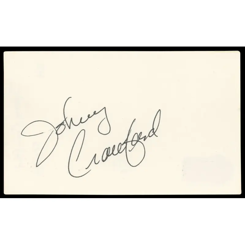 Johnny Crawford The Rifleman Authentic Signed 3x5 Index Card BAS #BL98584