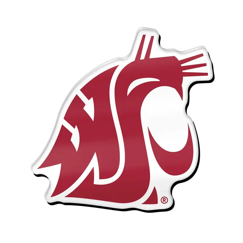Wincraft Washington State Cougars Primary Acrylic Pin Jewelry Card