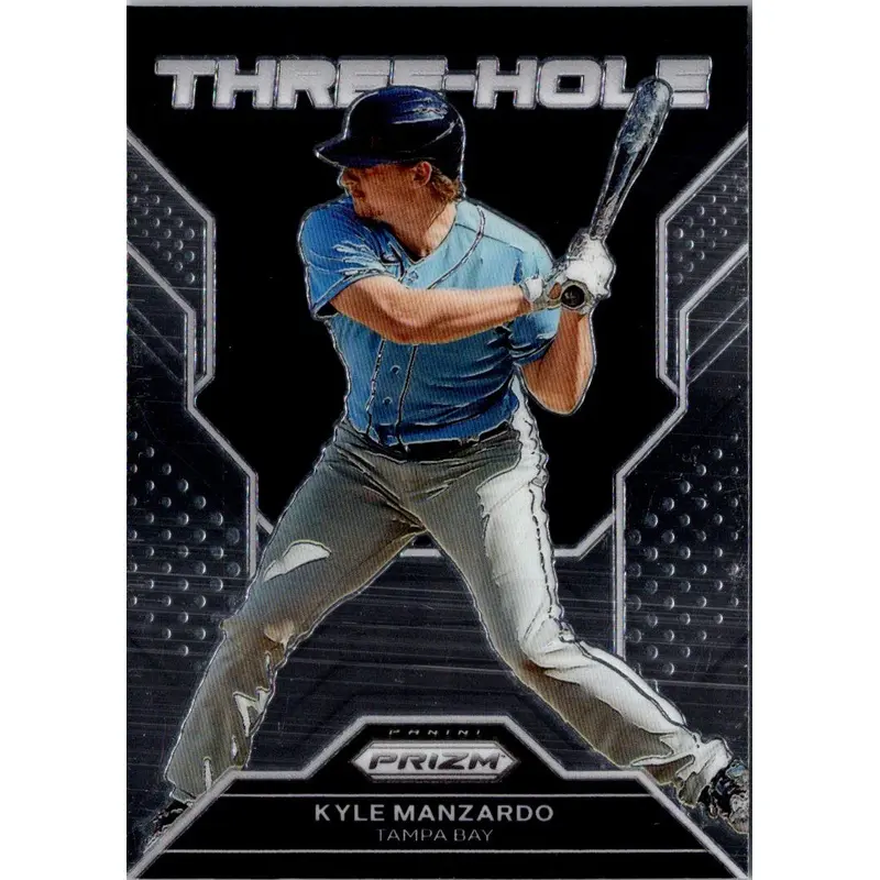 2023 Panini Prizm Three-Hole Kyle Manzardo #TH16
