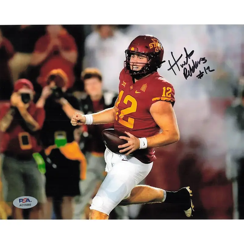 Hunter Dekkers signed 8x10 photo PSA/DNA Autographed Iowa State Football