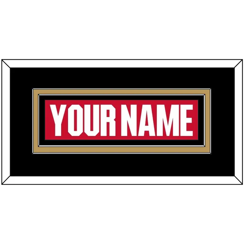 Ottawa Nameplate - Home Red (2017-2020) - Double Mat 4