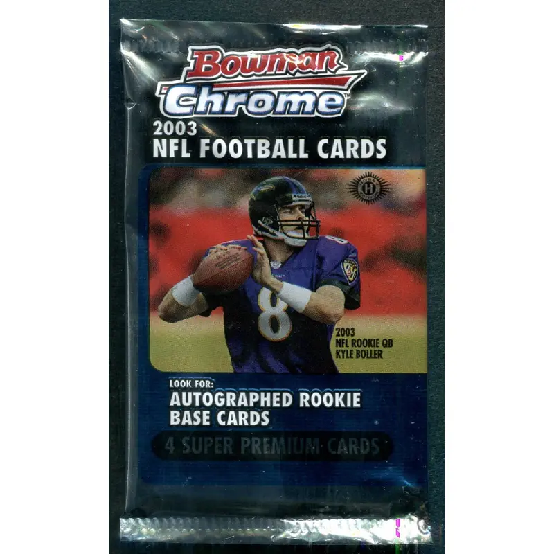 2003 Bowman Chrome Football Unopened Pack (Hobby) (4)