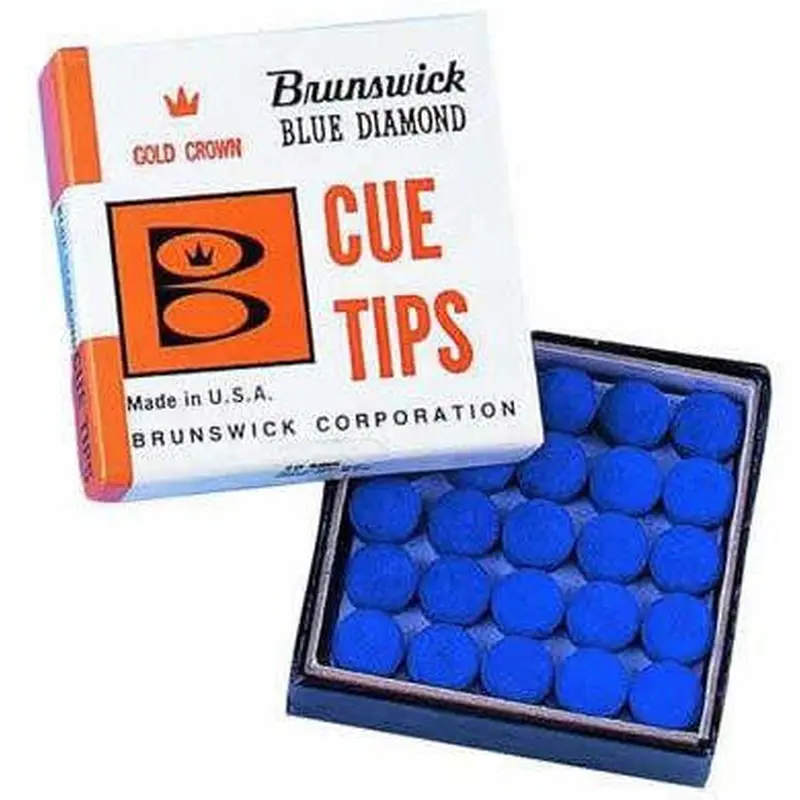 Brunswick Blue Diamond Cue Tips 10 mm 9Ball India | Kibi Sports