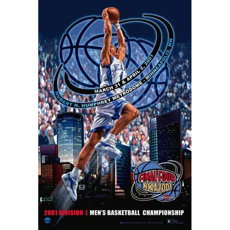 NCAA Men's Basketball Final Four 2001 Official Event Poster - Action Images