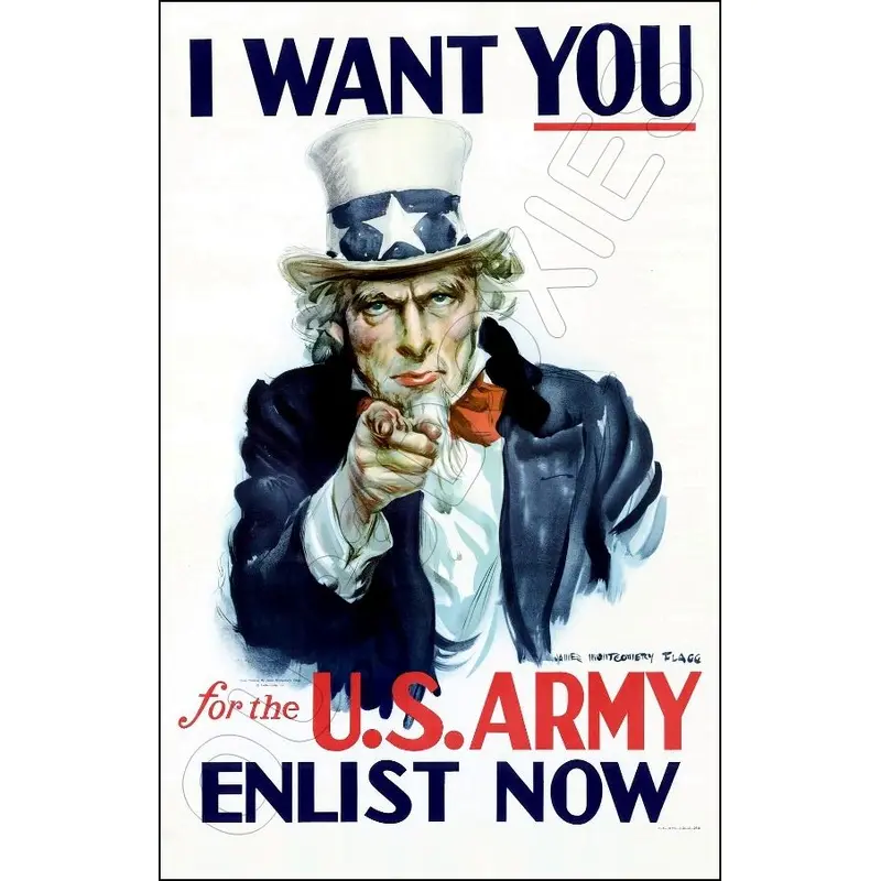 1941 WWII Poster 11X17 - I Want You For The US Army - 3085