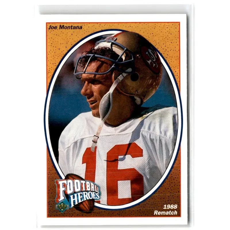 1991 Upper Deck Football Heroes Joe Montana Joe Montana #9
