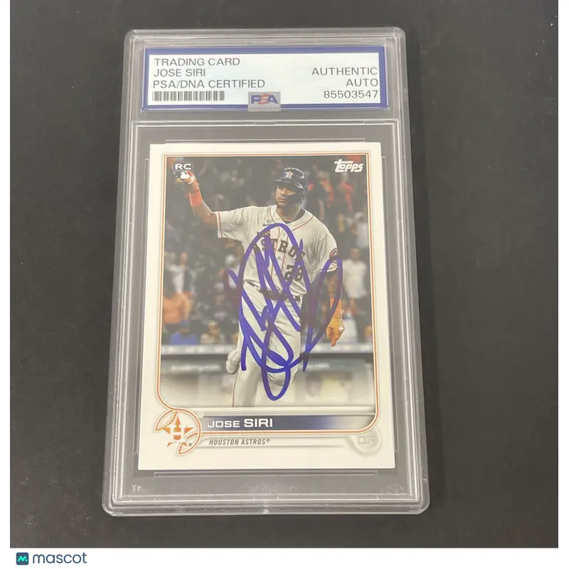 2022-23 Topps Series 2 #599 Jose Siri signed card PSA