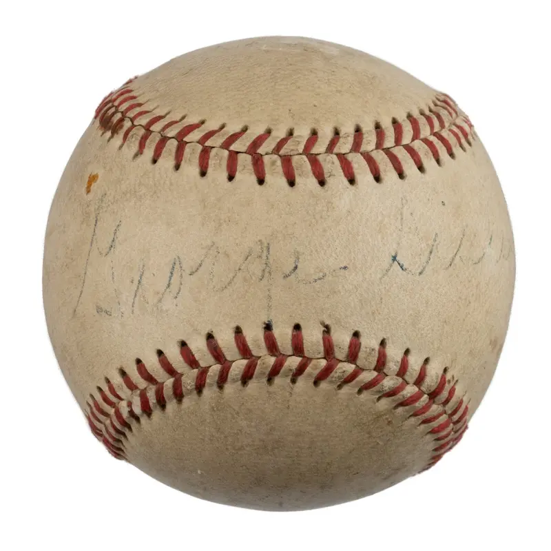 George Sisler Single Signed Official National League Ford Frick Baseball JSA COA