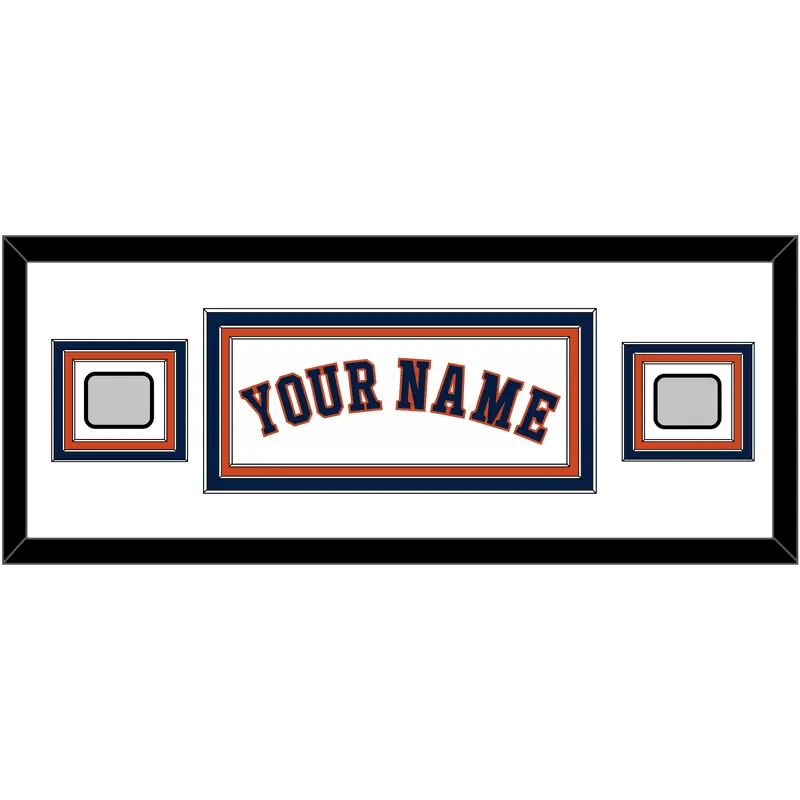 Houston Name & 2 World Series Jersey Patches - Home White - Triple Mat 2